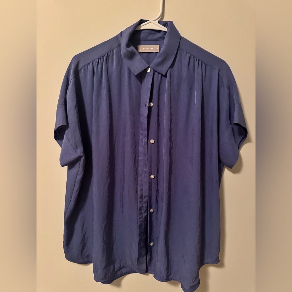 Everlane Men's Casual Navy Button Down Shirt